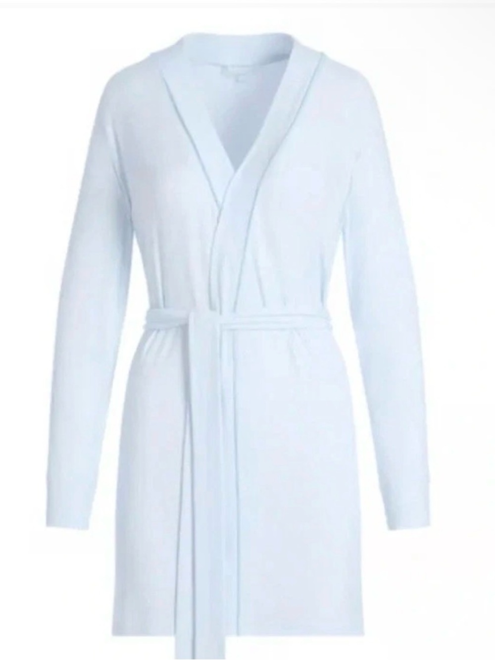 SKIMS Soft Lounge Short Robe Baby Blue with pockets